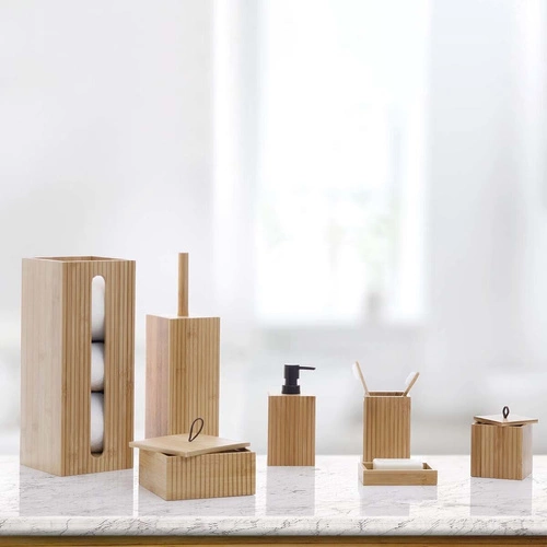 Bambusový WC kartáč Terre přírodní do koupelny moderní 5five simply smart