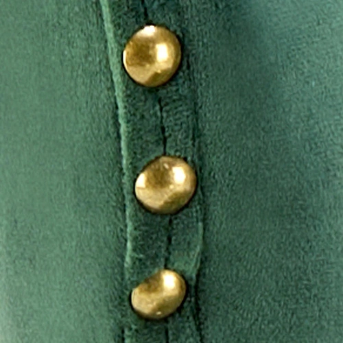 Barová židle Charlotte Velvet zelená otočná s nastavitelnou výškou do moderní kuchyně glamour