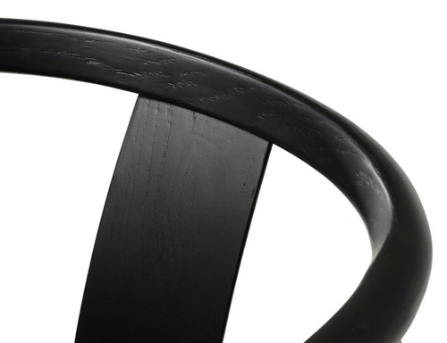 Jídelní dubová dřevěná židle Relate s područkami černá