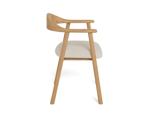 Jídelní židle Addi Actona skandinávská béžová dubová s područkami