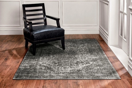 Koberec do obýváku Sedef Carpet Decor Magic Home šedý retro 160x230 snadno čistitelný obdélníkový