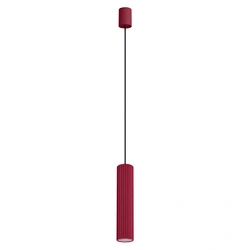 Závěsné LED svítidlo IVAR burgundová trubice do obýváku a kuchyně 200 cm