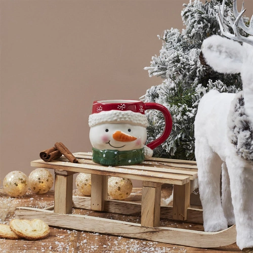 Vánoční hrnek se sněhulákem