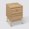 Noční stolek Aabana 40 cm se 2 zásuvkami ve skandinávském stylu od 5five simply smart v přírodní barvě