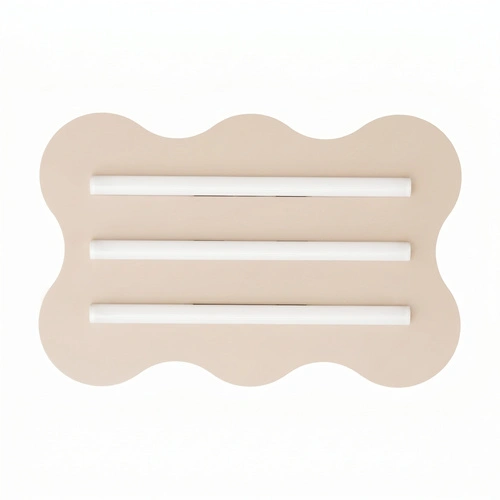 Stropní LED svítidlo KLOVER moderní béžové do obývacího pokoje 66 cm