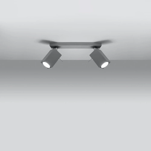 Stropní svítidlo MERIDA 2 šedé moderní kovové do obýváku kuchyně jídelny Sollux