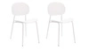 Sada 2 bílých židlí Nube