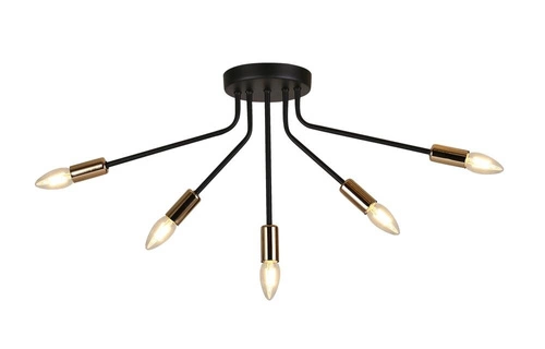 Stropní svítidlo Tiara 5x40W E14 černé