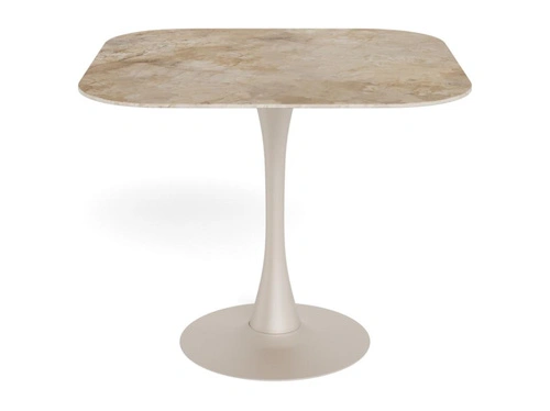 Jídelní stůl Malta Actona čtvercový moderní hnědá keramika 90x90