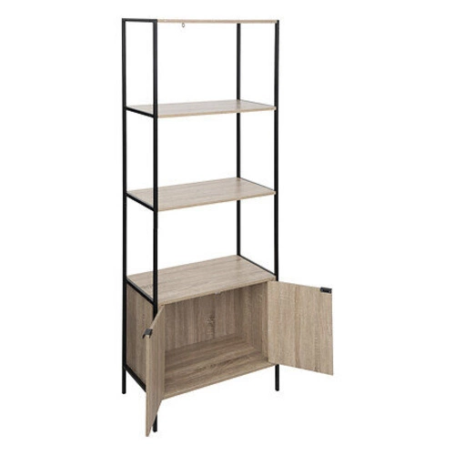 Loftová knihovna Aliaj 5five simply smart dub přírodní se skříňkou a policemi 68x176 cm