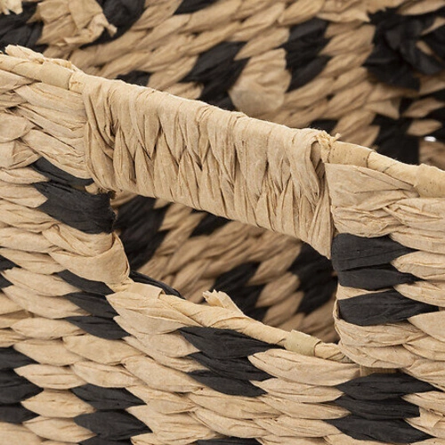 Úložný koš Terre Inconnue boho 31x31 cm přírodní kov papírový 5five