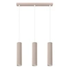 Závěsné svítidlo KARBON 3ramenné béžové moderní do kuchyně a nad ostrůvek