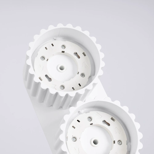 Moderní bílý stropní plafon AURA 2 do kuchyně a obýváku hliník GX53