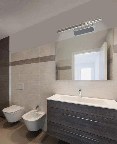 Nástěnné svítidlo Forte LED chrom moderní nastavitelná 40,5 cm nad zrcadlo do obýváku