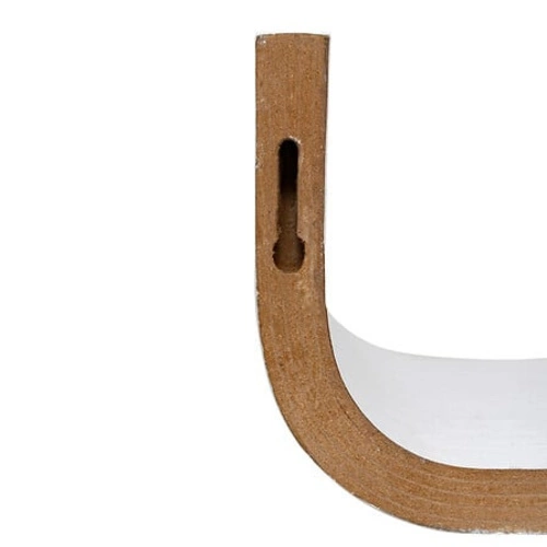 Bílá nástěnná police Fixy 80 cm MDF moderní do obýváku a ložnice 5five simply smart