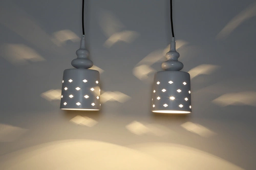 Závěsná lampa Hamp 2x60W E27 bílá