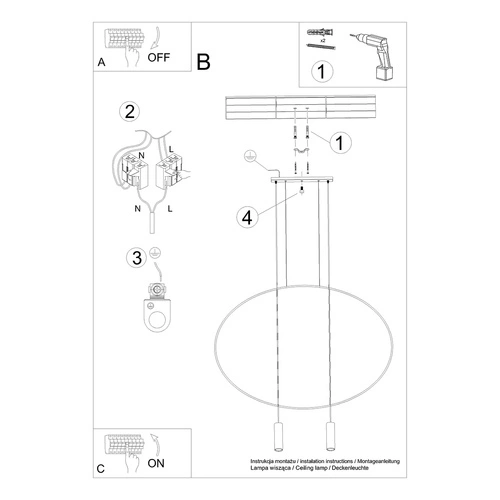 Závěsné svítidlo Holar 2 černé moderní do obýváku a nad stůl Thoro kovové
