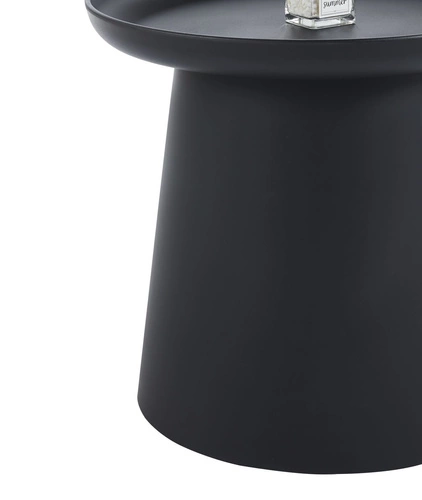 Konferenční stolek Xena kulatý 50 cm černý moderní do obýváku Intesi polypropylen