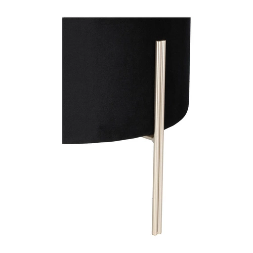 Taburet Living Velvet černá Výprodej