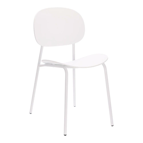Jídelní židle Nube Intesi bílá plast a kov snadné čištění moderní styl