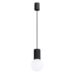 Závěsné svítidlo HALO 1 černá koule moderní do obýváku kuchyně ložnice SOLLUX LIGHTING