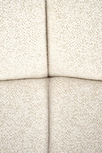 Čalouněná jídelní židle Salome krémová moderní skandinávský styl s černými nohami Intesi