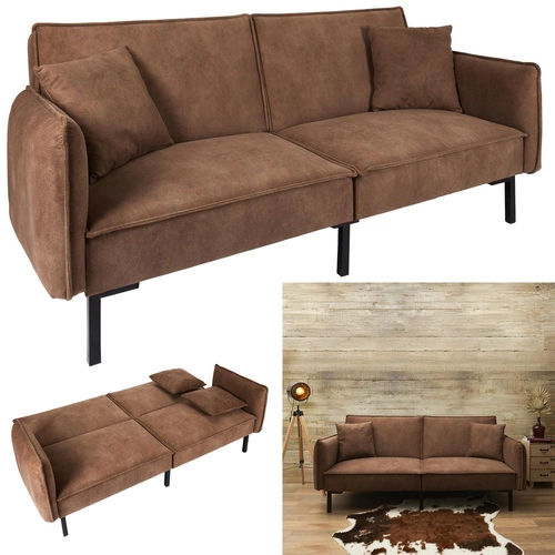 Rozkládací pohovka Canif hnědá