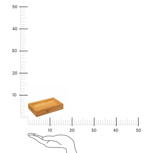 Bambusová mýdlenka do koupelny Terre Inconnue, obdélníková, přírodní, 5five