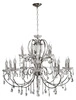 Závěsná lampa Aurora 10+5 *40W E14 chrom
