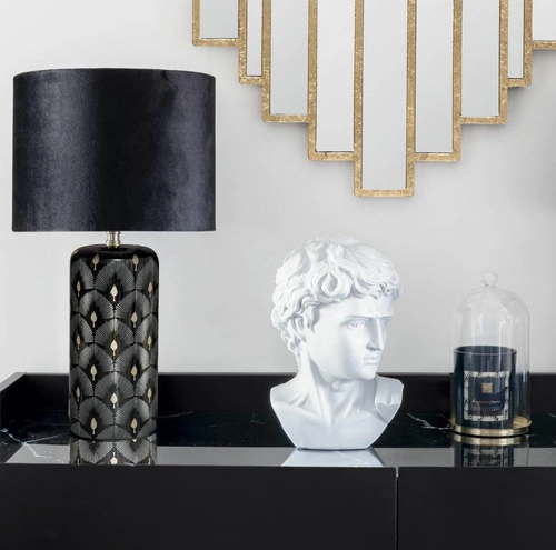 Dekorační soška hlava Davida Atmosphera bílá moderní do obýváku nebo jako dárek 25 cm