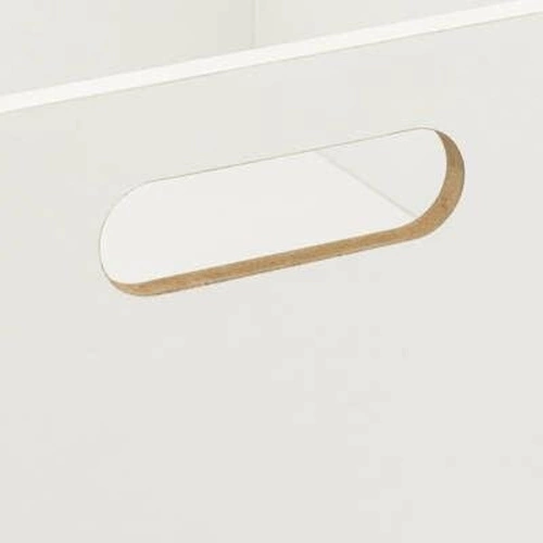 Box / Krabice do regálu 31x15cm dřevěný bílý