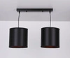 Candida závěsná lampa černá 2x40W E27 stínidlo černé