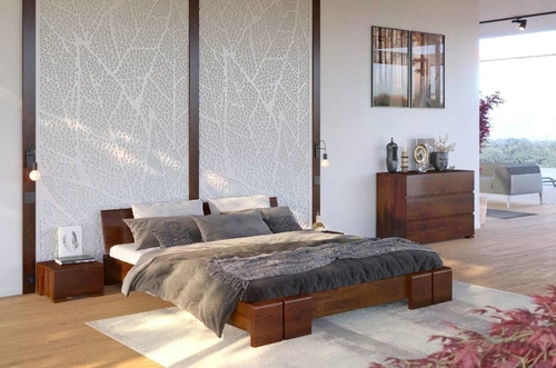 Dřevěná postel z borovice Vestre Long 160x220 skandinávská do ložnice na míru