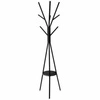 Tree černý stojanový věšák s policí na oblečení do předsíně moderní 180 cm 5five