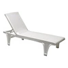 Zahradní lehátko Tahiti SCAB Design bílé moderní polohovatelné z technopolymeru na terasu a zahradu