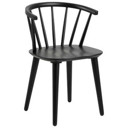 Dřevěná jídelní židle Ida Actona černá s područkami ve skandinávském stylu