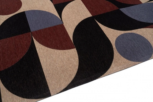 Moderní koberec do obýváku Deco Blue Copper 200x300 glamour snadno čistitelný protiskluzový