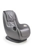Masážní křeslo Daromir šedá ekokůže moderní relaxační do obýváku Intesi