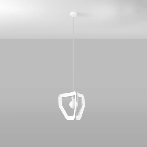 Závěsná lampa TRES bílá