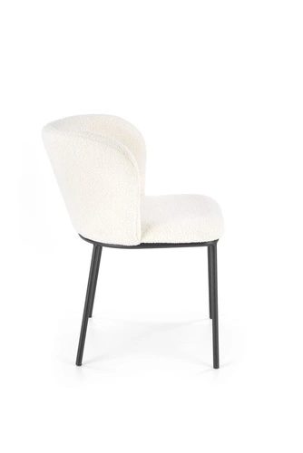 Čalouněná židle Vanda krémová boucle do jídelny a obýváku moderní skandinávský styl Intesi