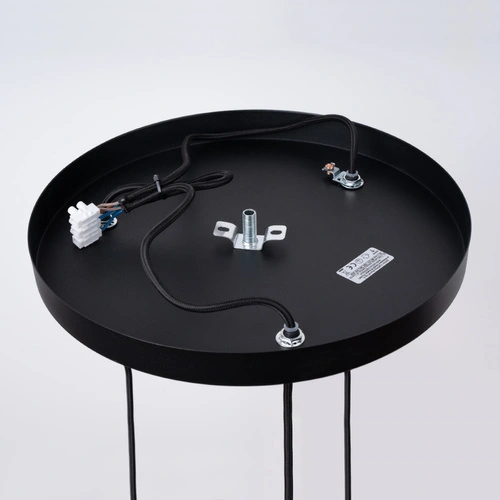 Moderní závěsné svítidlo BRINA 3P černé do obýváku a jídelny rozptýlené světlo