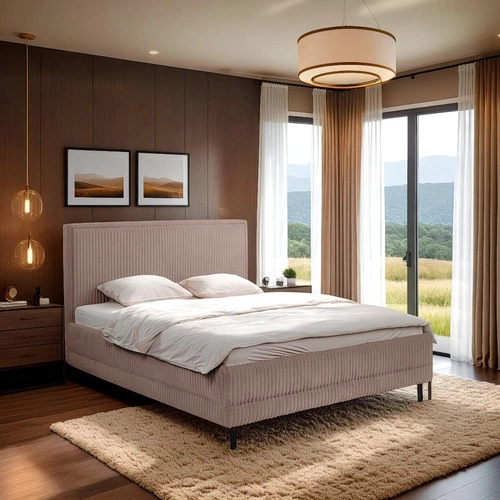 Mlžná postel 180x200cm taupe Ambience 04 Sk.3