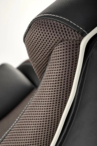 Ergonomická kancelářská židle Lamet šedá otočná s nastavitelnými podloketníky a opěrkou hlavy do kanceláře