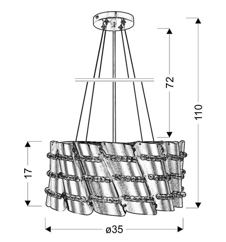 Závěsná lampa Smile 1x60W E27