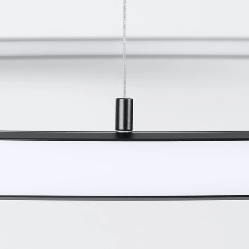 LED lustr RISA 120 černý moderní do obýváku a jídelny rozptýlené světlo