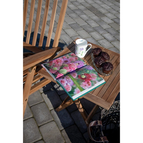 Konferenční stolek Bilbao 50x50 cm teakové dřevo čtvercový skandinávský na zahradu a terasu