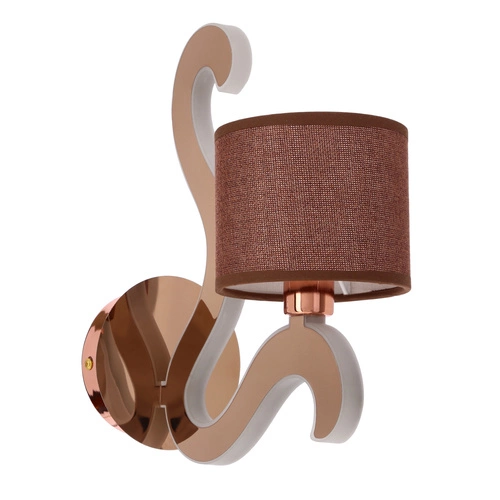 Nástěnné LED svítidlo Ambrosia 3 moderní měděné do obýváku a ložnice CANDELLUX