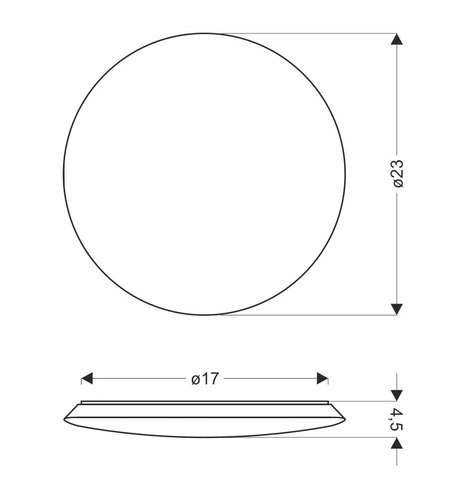 Stropní LED svítidlo Mega 23 cm bílé moderní do obýváku kuchyně ložnice CANDELLUX