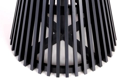 Jídelní kulatý stůl Tokyo 120 cm moderní přírodní dub na černé podnoži Intesi