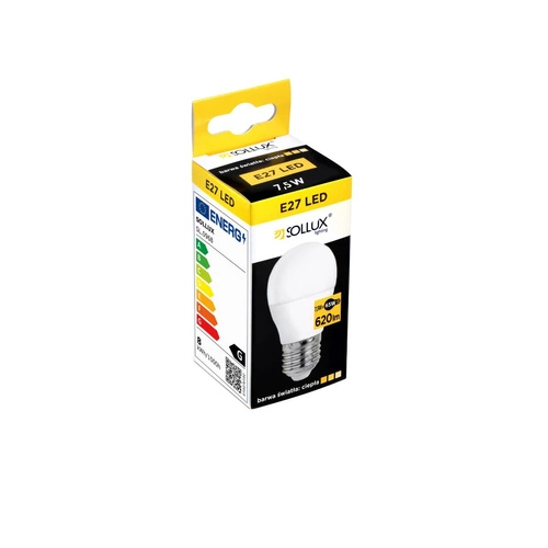 LED žárovka E27 3000K 7,5W 620lm
